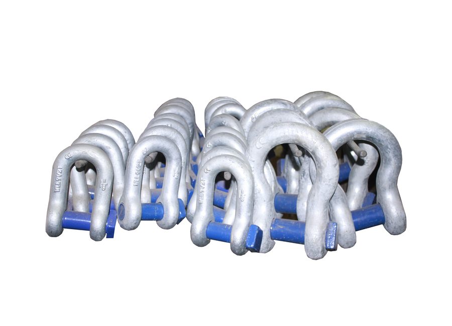 Manilles galvanisées, quincaillerie marine