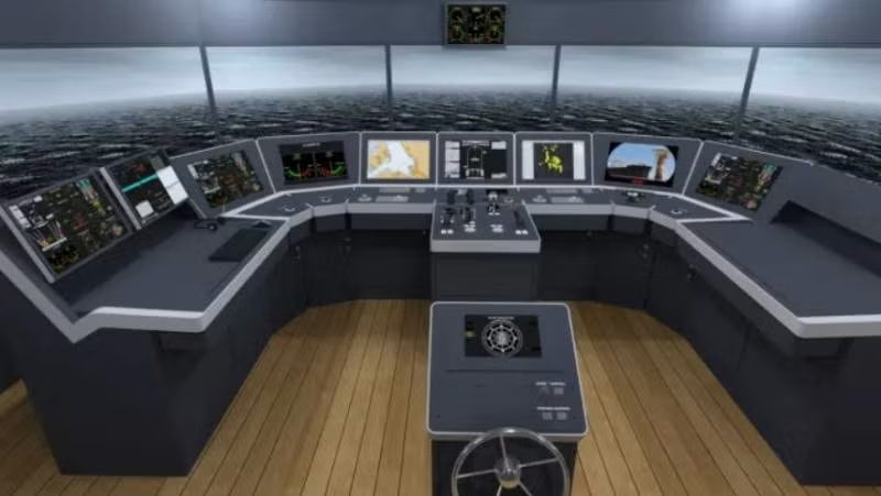 Passerelle du centre de simulation et d'entraînement naval